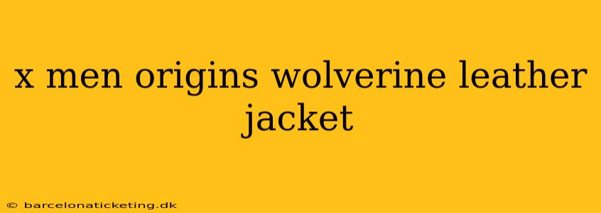 x men origins wolverine leather jacket